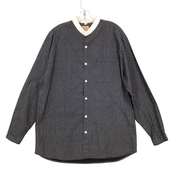 Wah Maker Shirt Size LT Frontier Western Band Collar Reenactment Pioneer USA - Picture 1 of 11